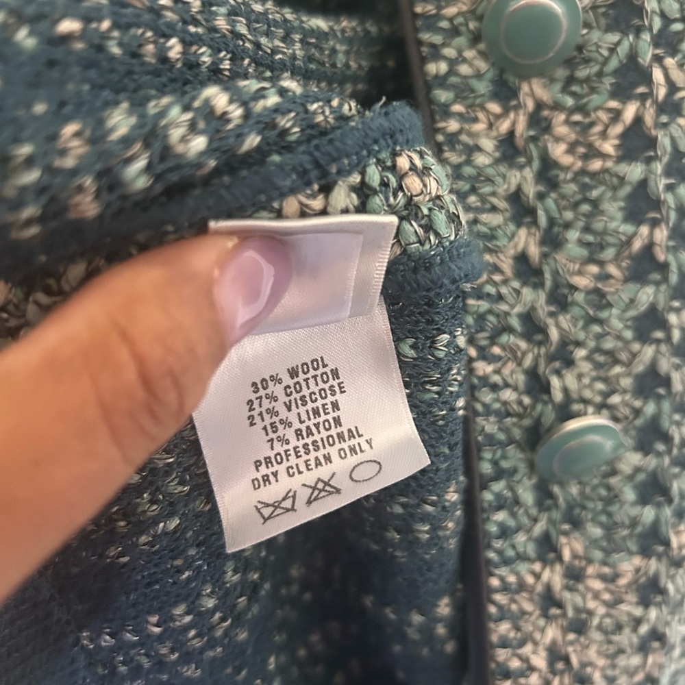 St. John Collection Santana Knit Tweed Jacket Size 12 - Picture 6 of 9
